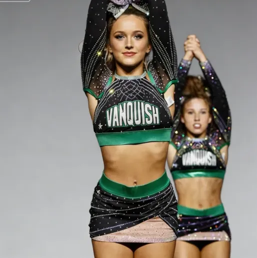 Fast Delivery Cheer Uniform All Star Rhinestones Cheerleader Outfit for School Activity