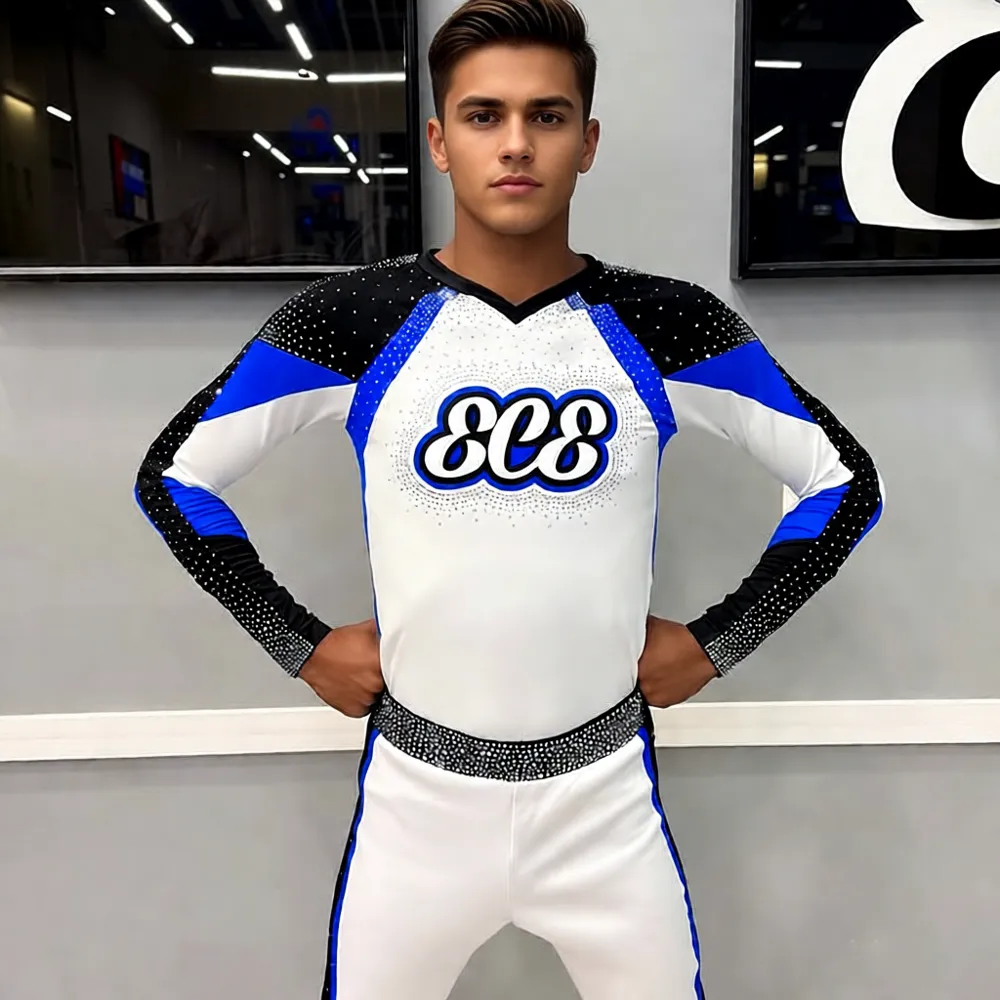 Rhinestone Cheerleading Wear Girls Cheerleading Uniforms for Competition