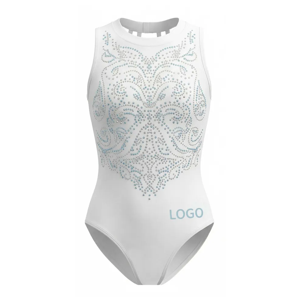 Gymnastic Leotard Sleeveless Durable Stitching Anti-Pilling Fabric Suitable for Gymnastics Practice and Competitions